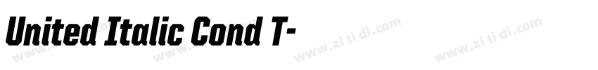 United Italic Cond T字体转换